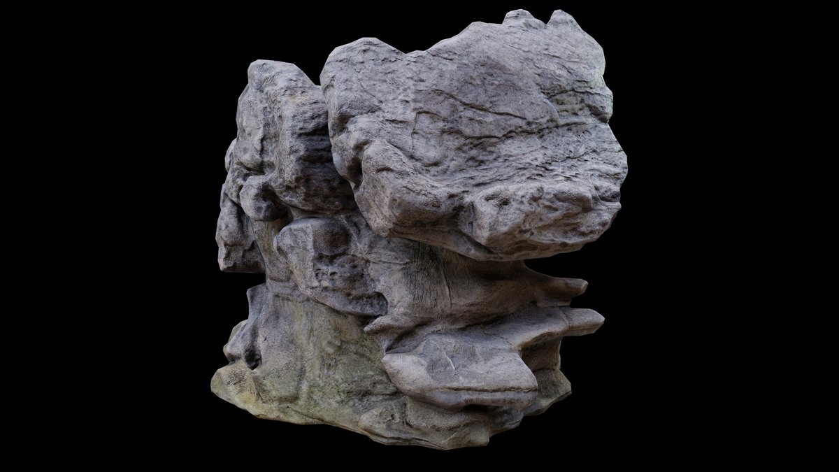 Mushroom shore rocks volume one Photogrammetry PBR 4K