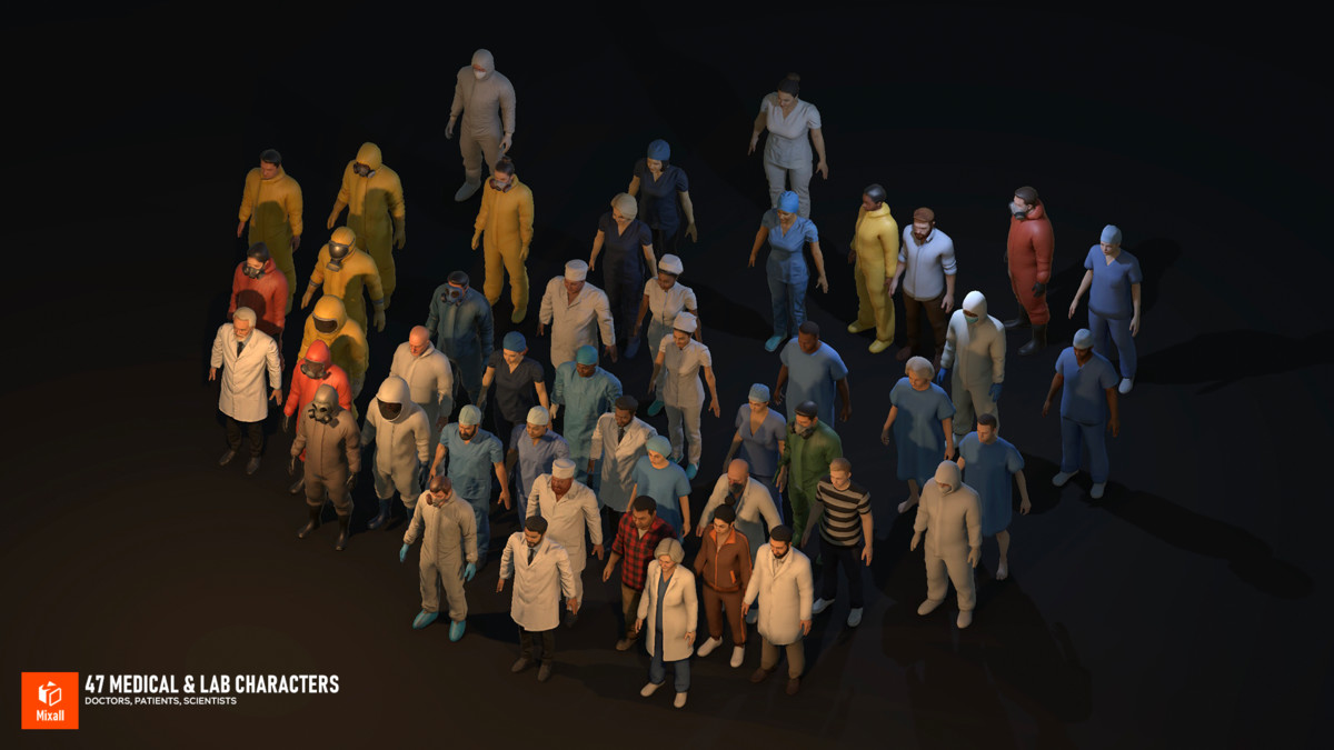 47 Medical & Lab Characters – Doctors, Patients, Scientists