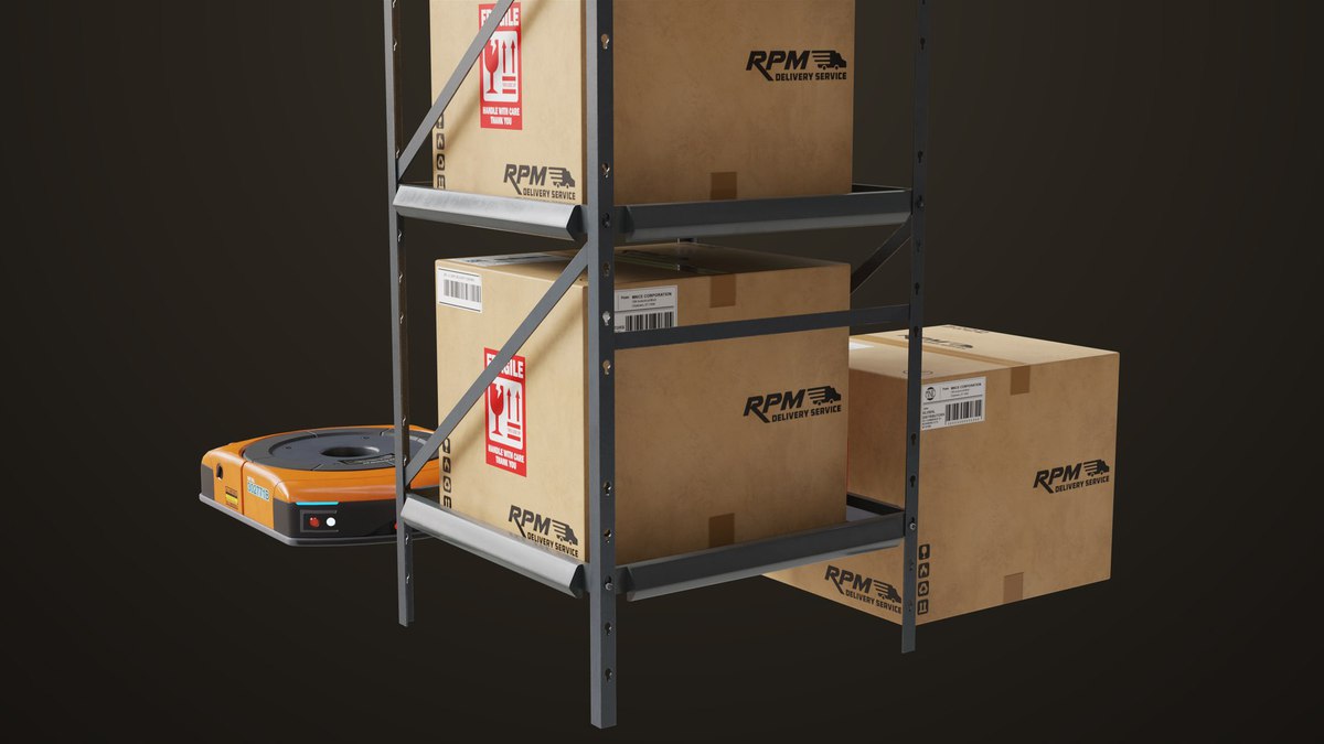 Warehouse Orange Robot Generic URP HDRP Textures