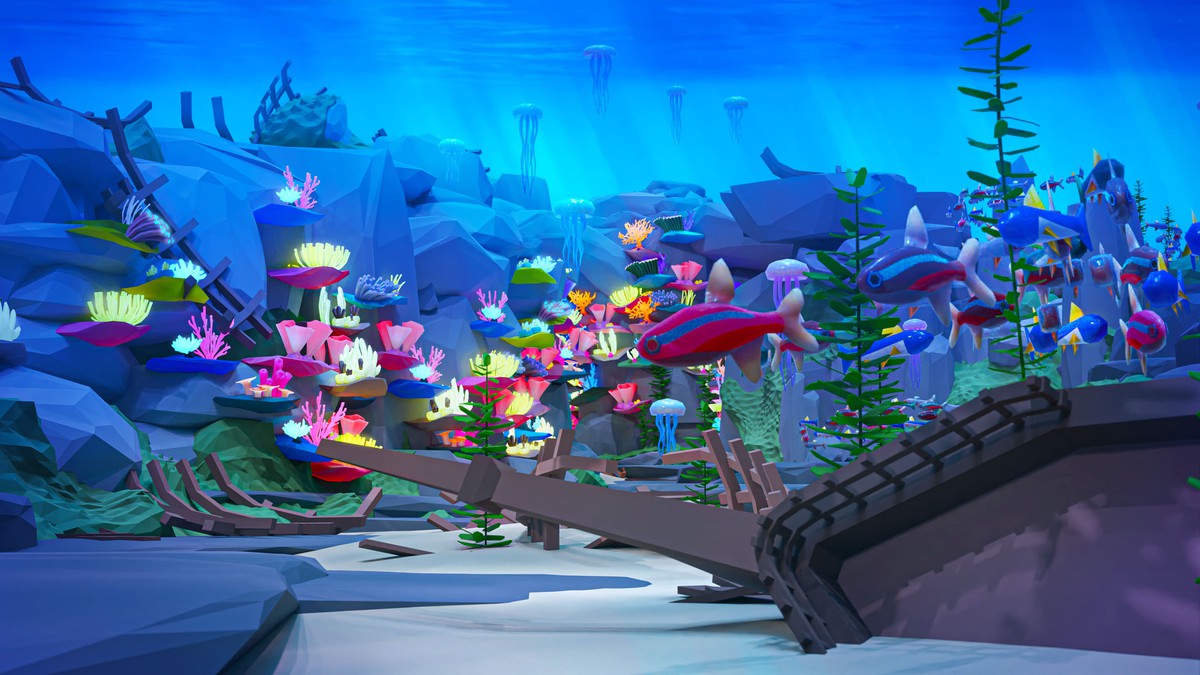 Underwater World - Low Poly 3D Models Pack