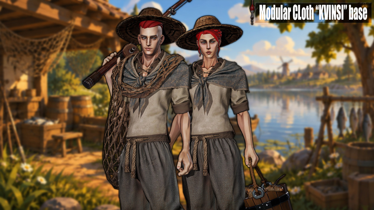 Stylized Medieval Fisherman