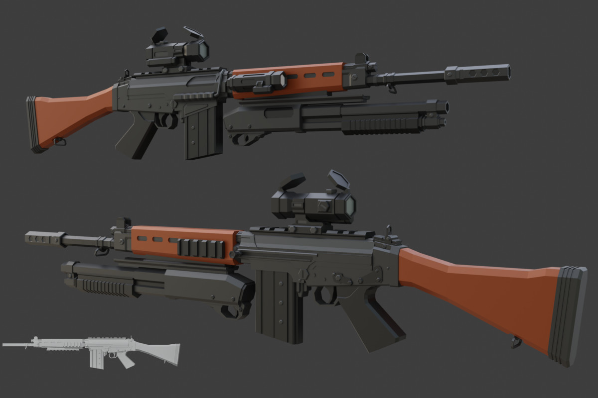 Low Poly Weapon Bundle Pack 3