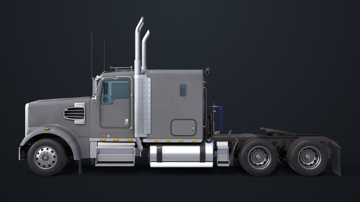 Heavy Truck Chassis 07 Generic Grey URP HDRP Textures