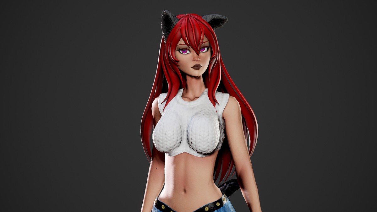 Stylized Werewolf Girl