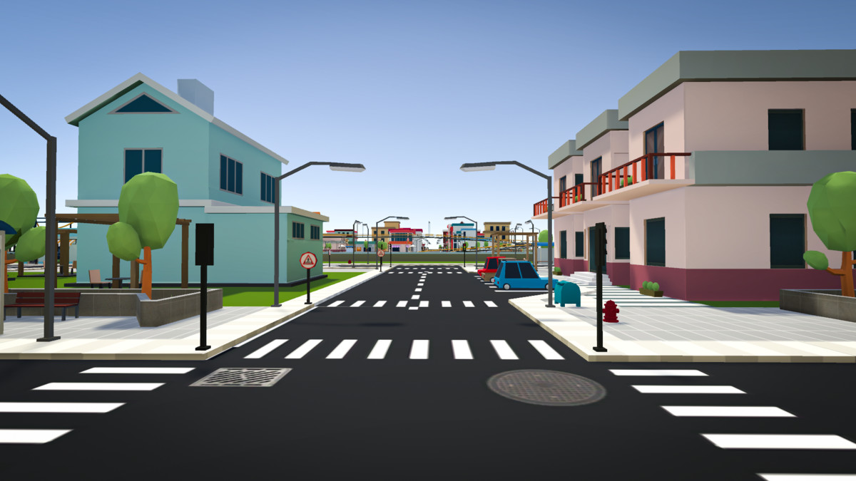 Low poly Modular city and Vehicle Pack