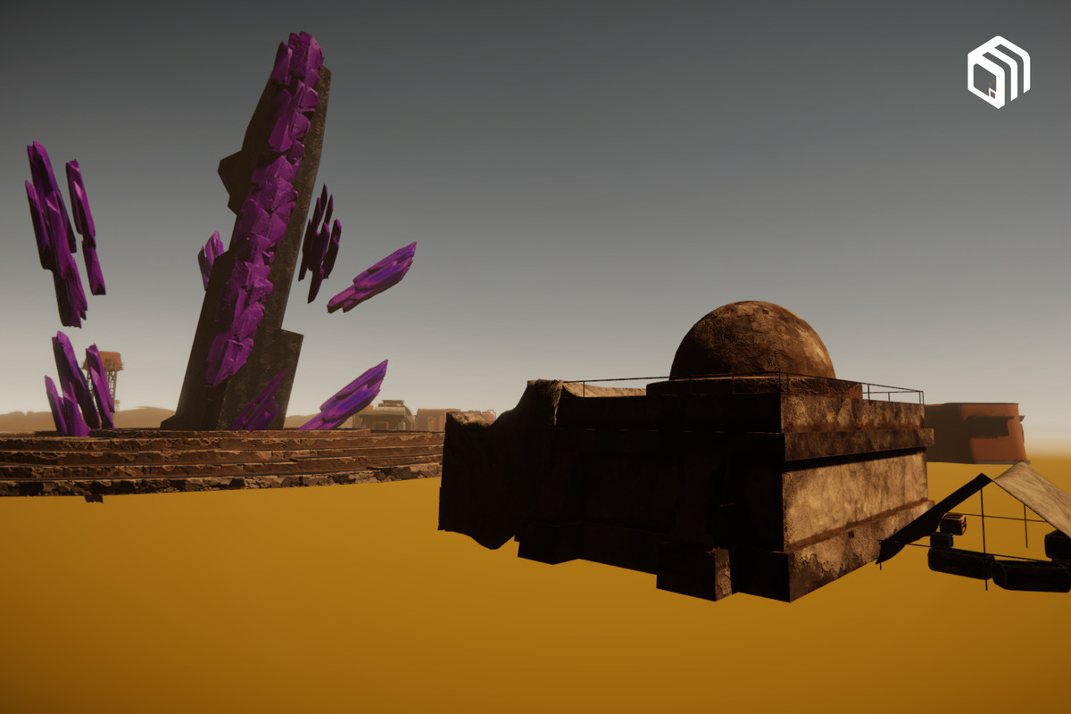 URP Desert Environment: Modular Outpost, Shelters, Props & VFX