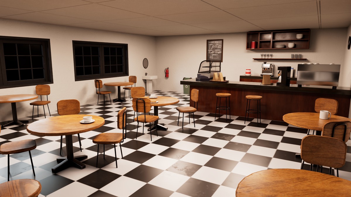 Cozy Cafe Interior