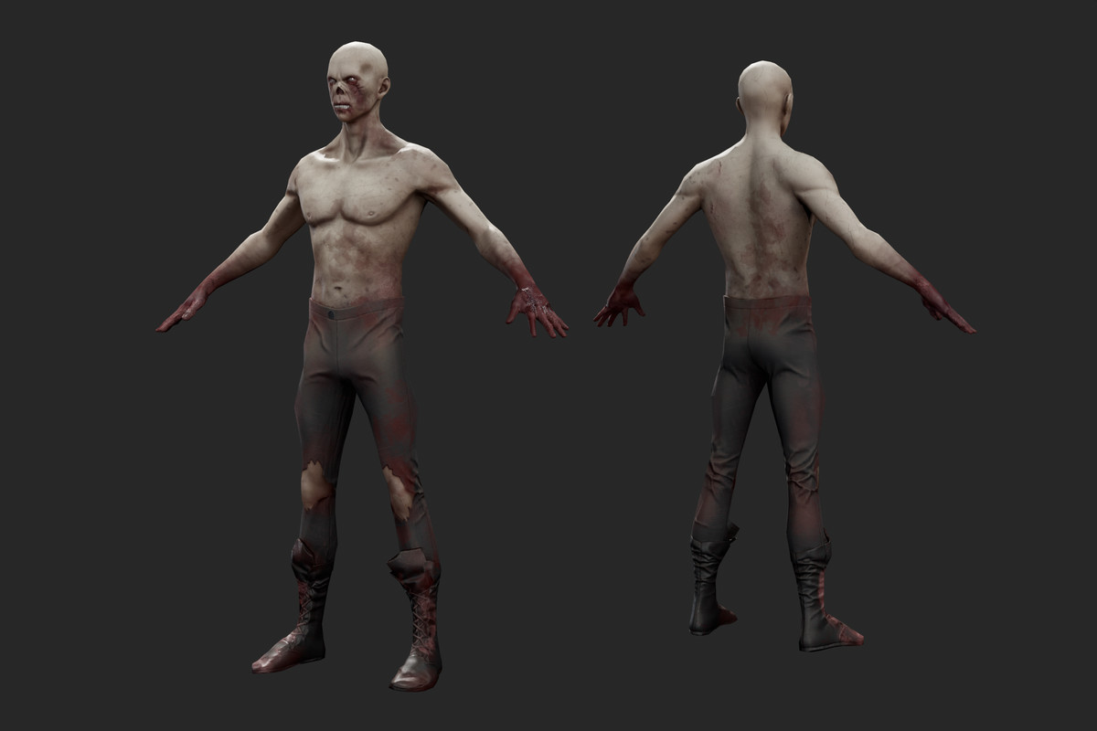 3D Zombie Undead Character