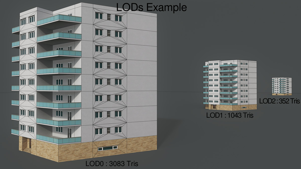Mobile City - 50 Unique Buildings - 150 variants