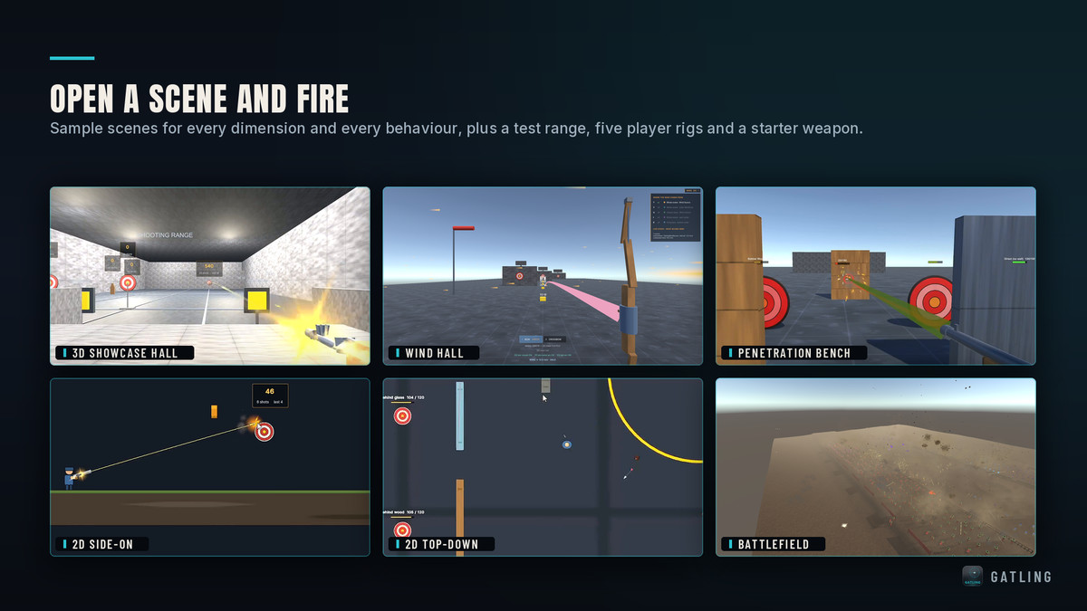 Gatling - Projectile & Ballistics System