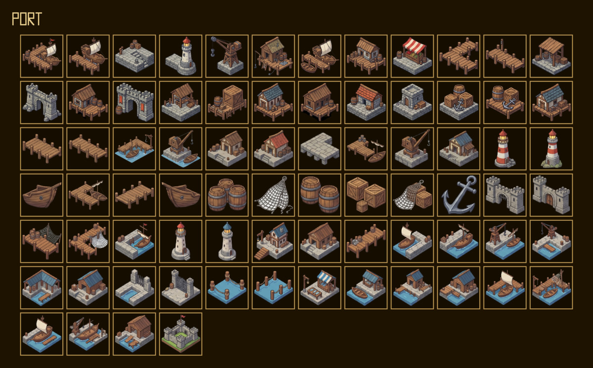 1230 Building Icons – Mega RPG Building Pack