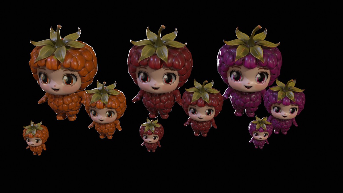 Chibi Fruit Rasberry