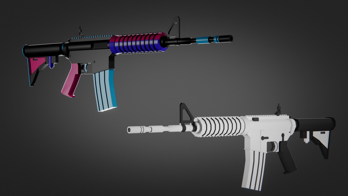 Weapon Color Skins Pack — 230 Variations