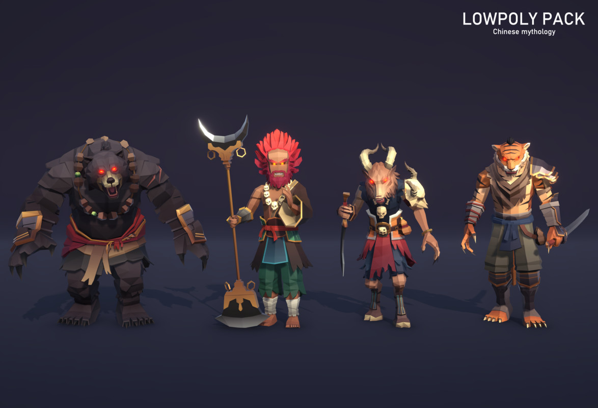 LowpolyPack_Chinese mythology