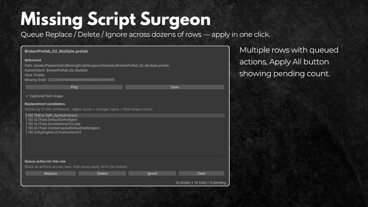 Missing Script Surgeon