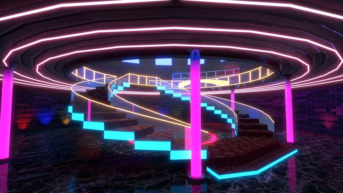 Neon Nights: Mobile Club Environment fully optimized mobile ready