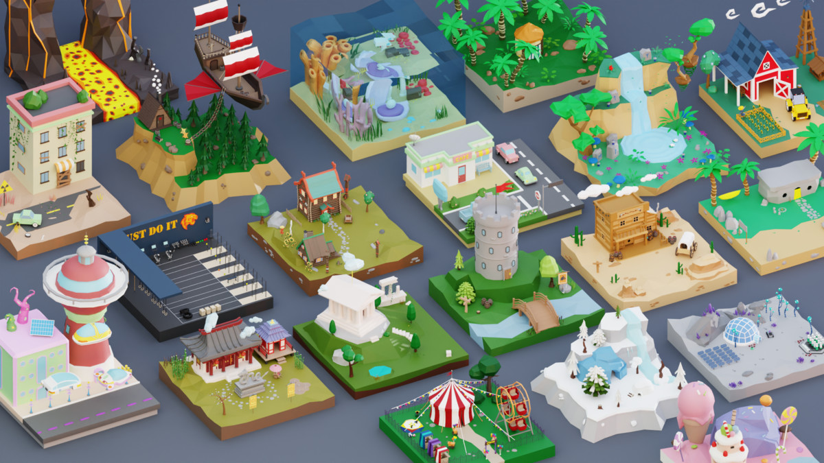 Low Poly Exteriors Worlds