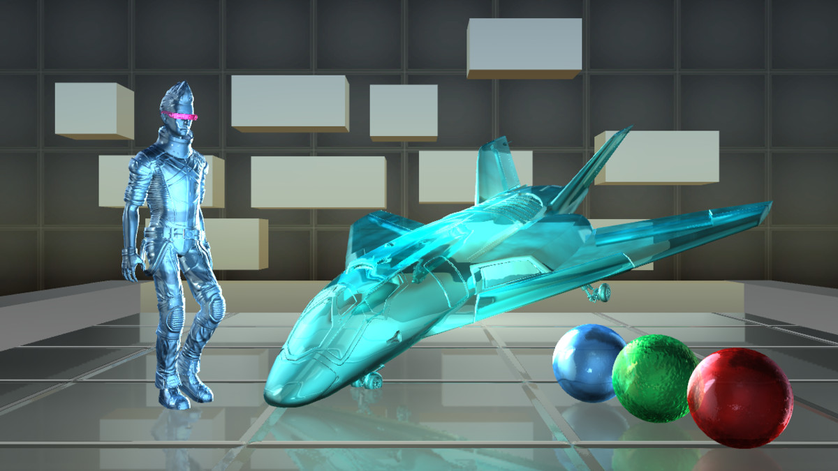 Glass and Crystals Shader