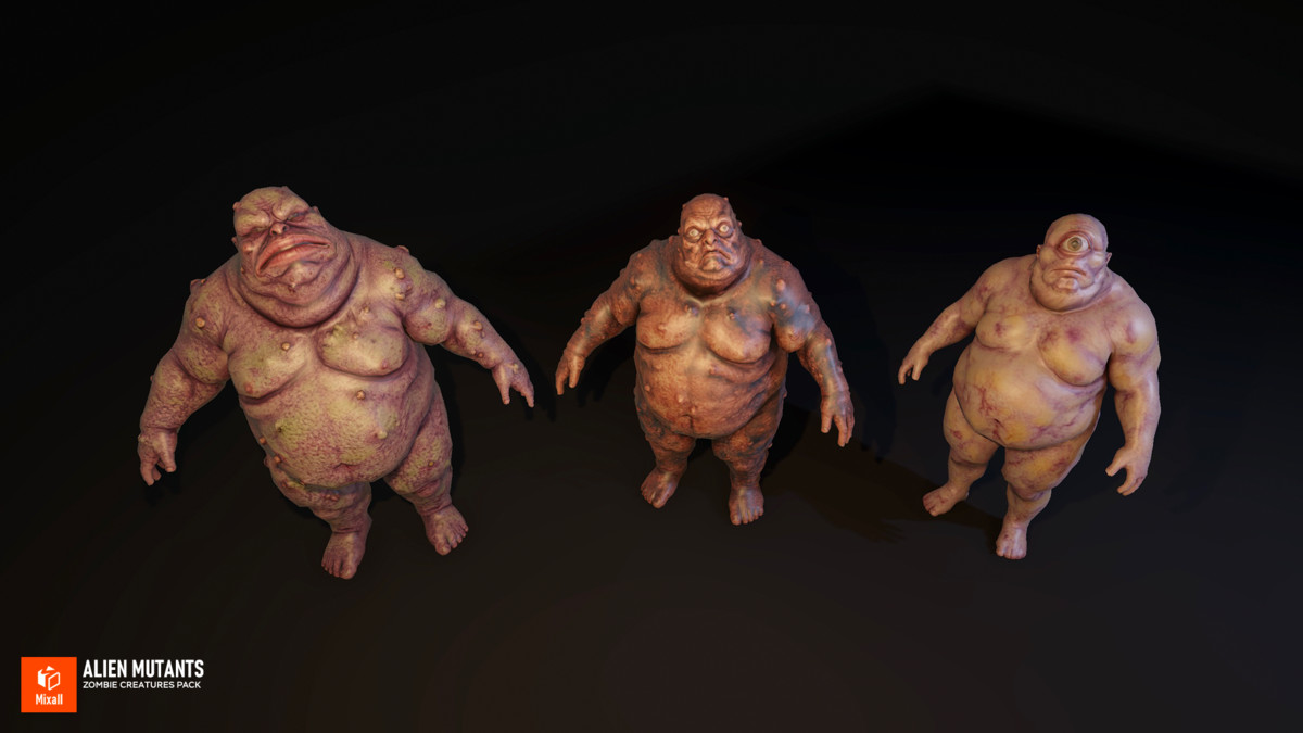 Alien Mutants - Zombie Creatures Pack