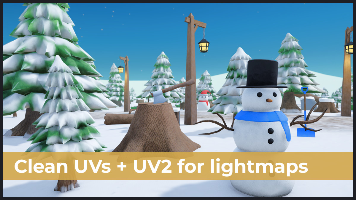 Winter & Christmas Low Poly Package