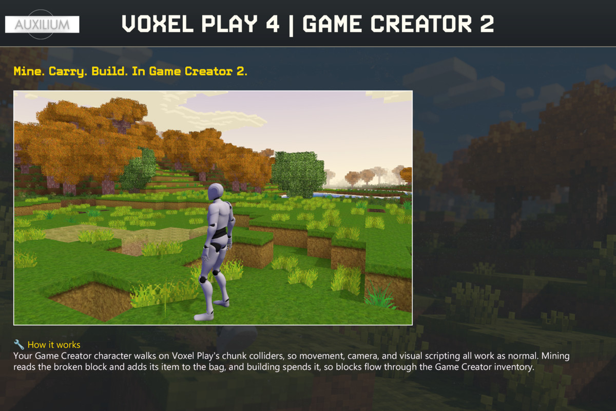 Voxel Play 4 Integration | Game Creator 2