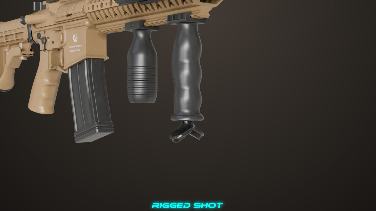 Machine Gun 17 Sandal URP HDRP Textures