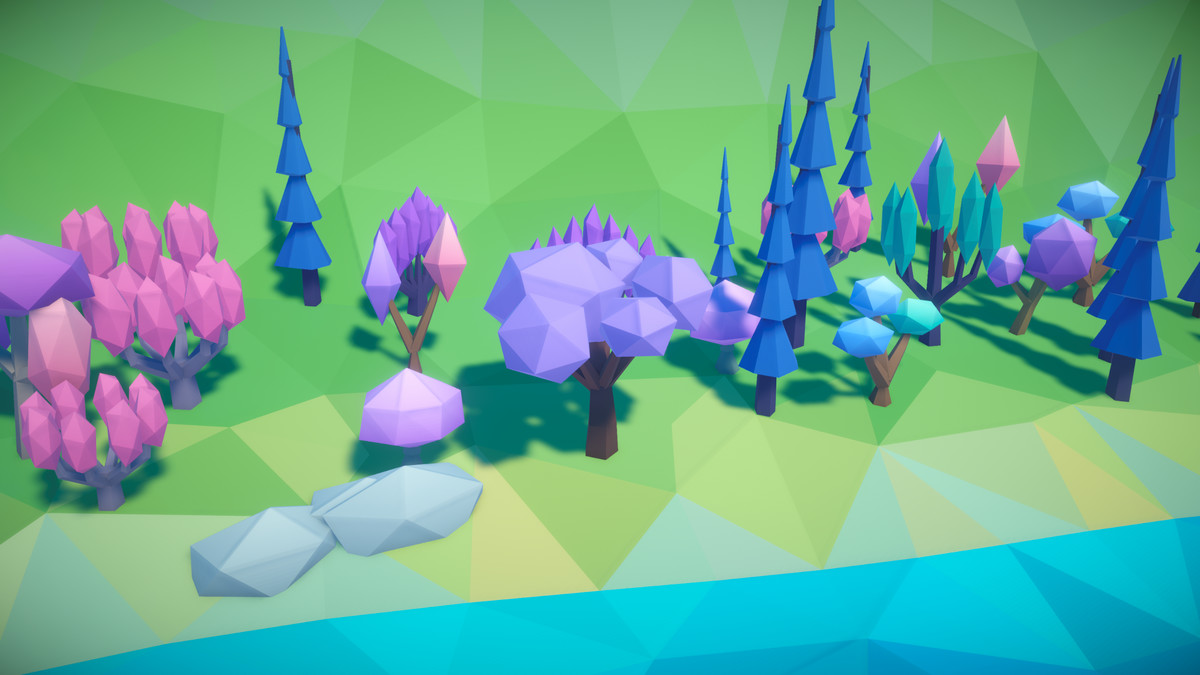 MK Low Poly Trees - Fantasy