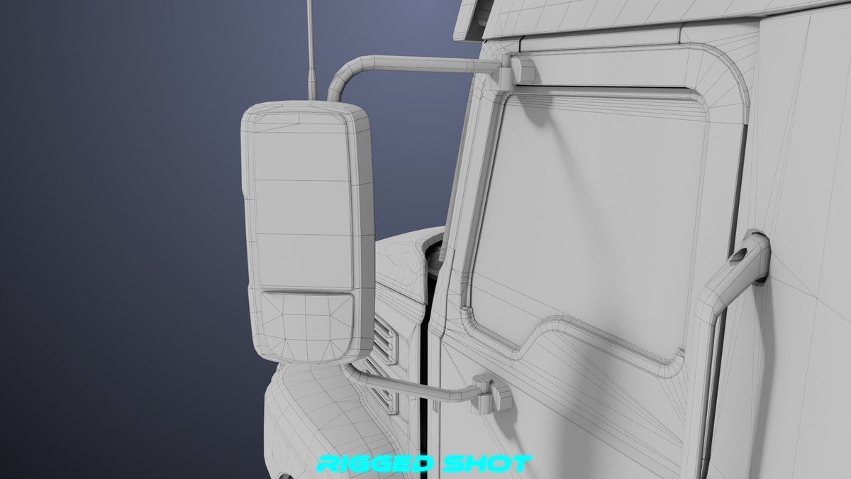 Heavy Truck Blue Chassis 05 URP HDRP Textures