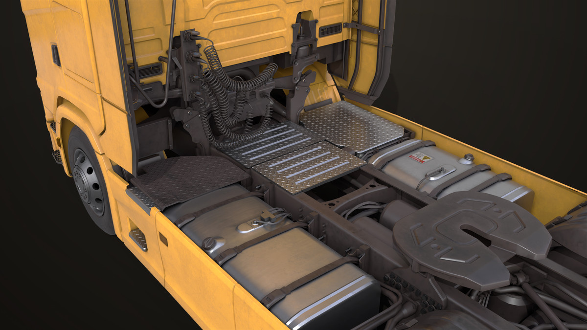 Chassis 06 Yellow URP HDRP Textures