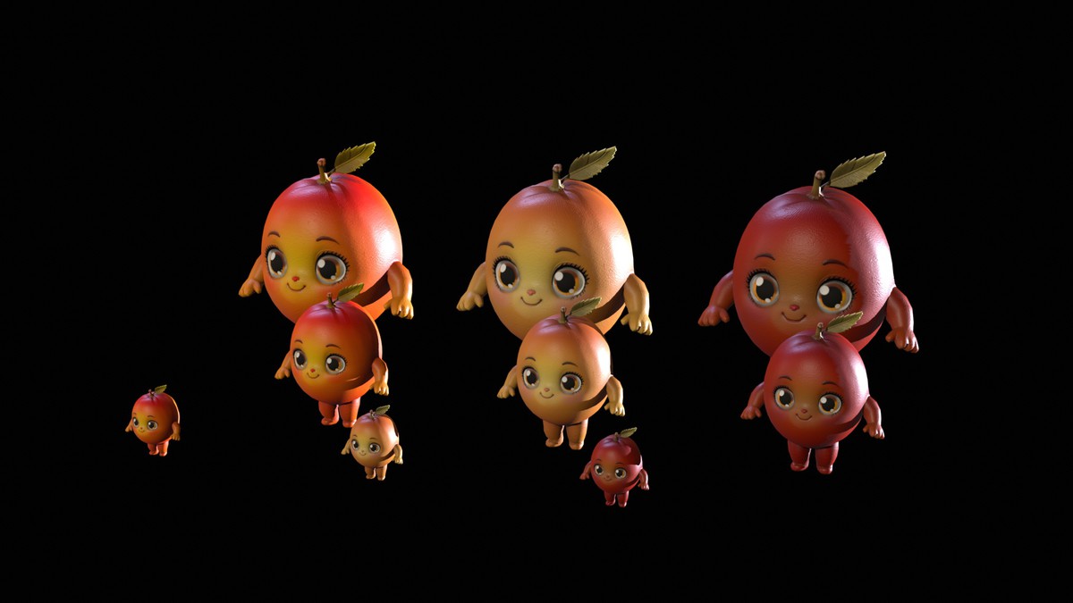 Chibi Fruit Peach