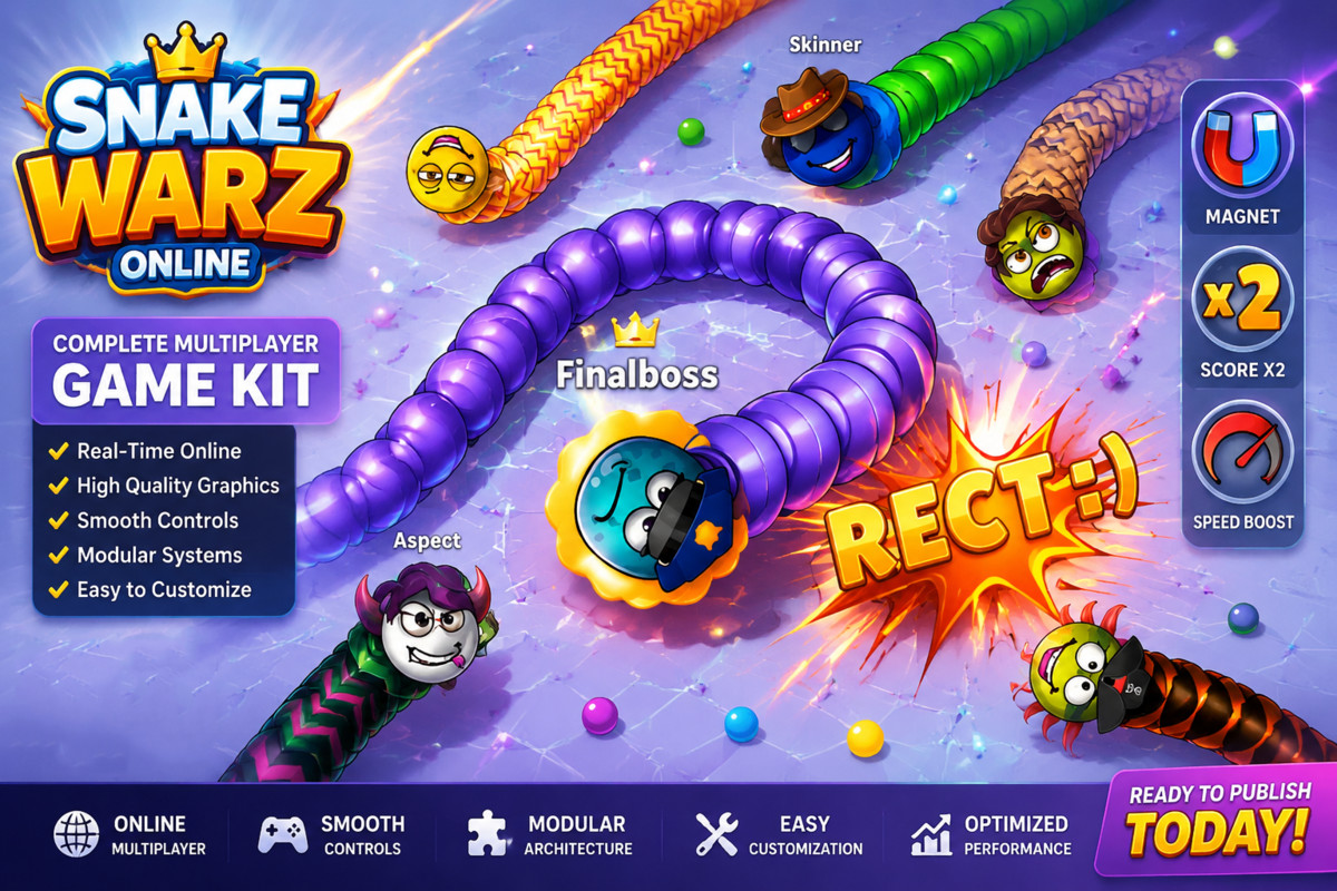 Ultimate Multiplayer Game Kit Bundle – 4 Complete Online Games (Photon Fusion 2)