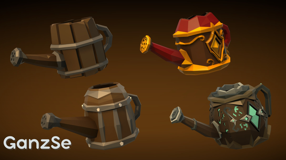 GanzSe Farming - Fantasy Low Poly Props