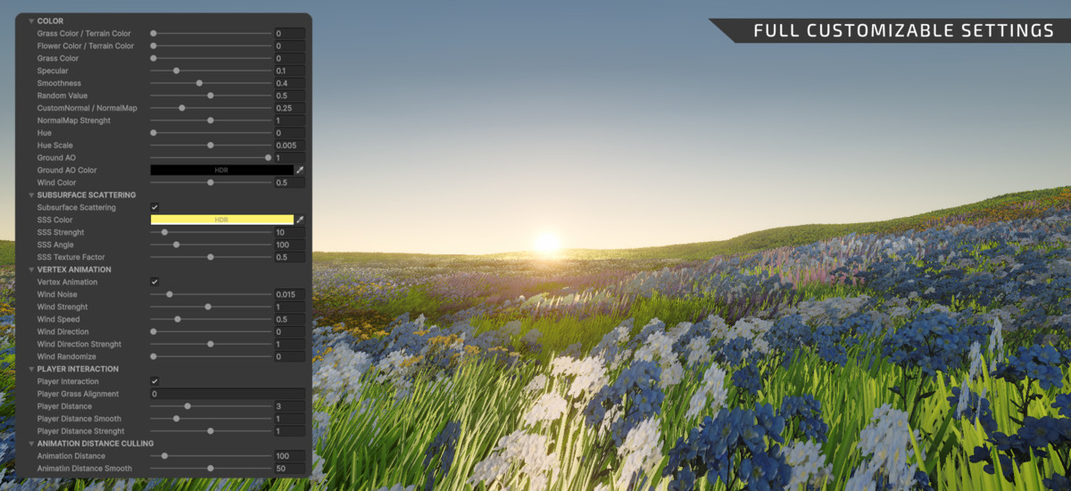 PolyArt Series - Grass & Flowers