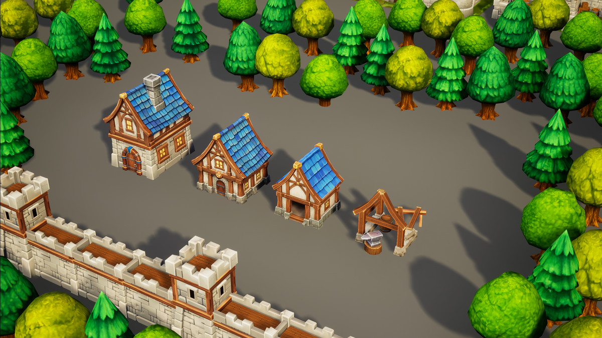 Toon RTS Environment Humans