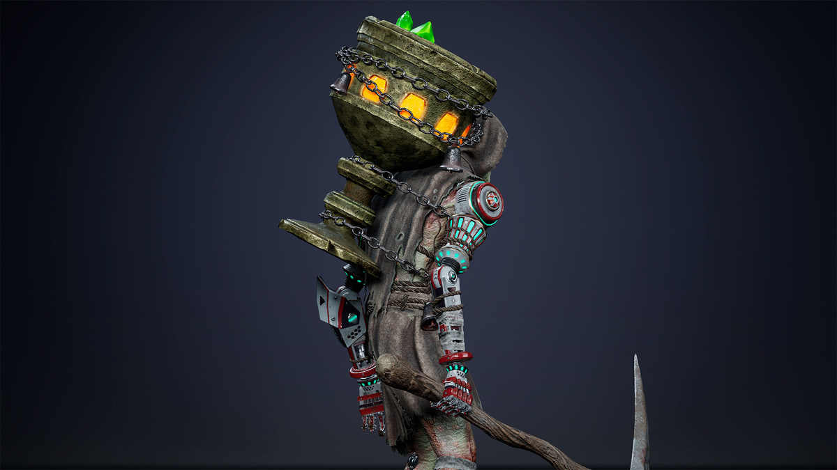 Fantasy Cyborg Miner 1