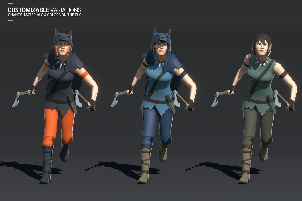 Polyquest Heroes: Warrior I Huntress