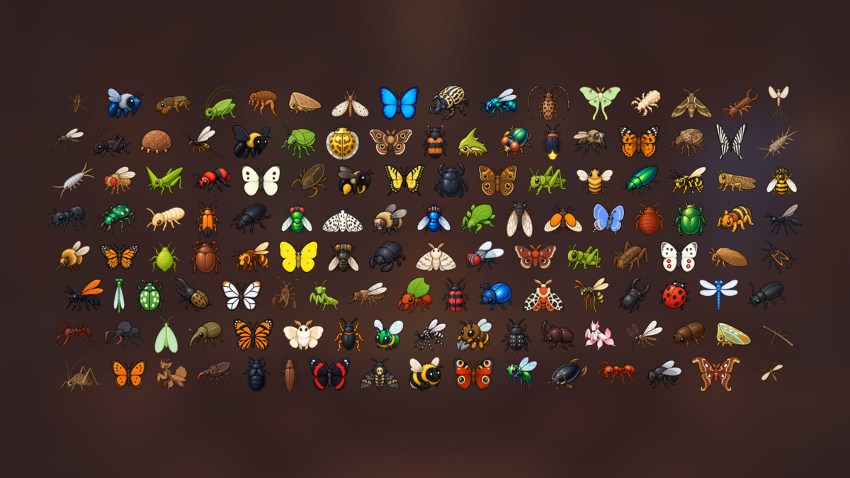 Insects Bugs Butterflies Beetles Bees Ants Wildlife Icons Pack