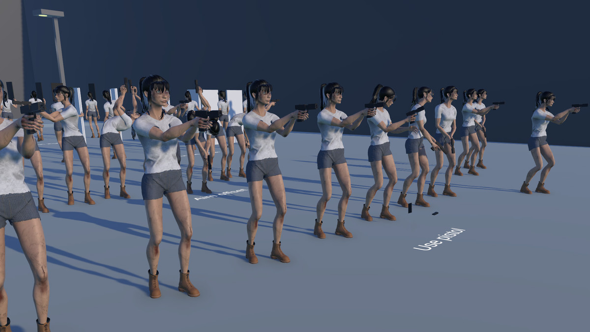 Female Horror Survivor Animations