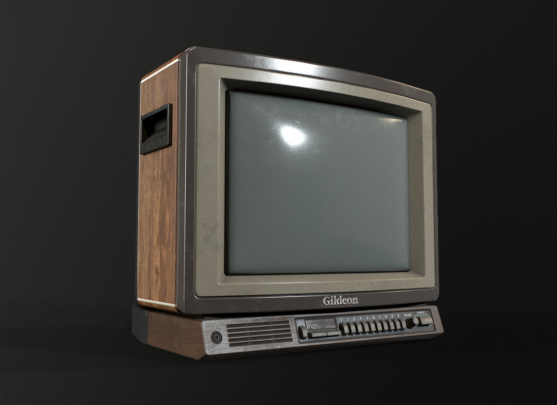 Retro TV Wooden case