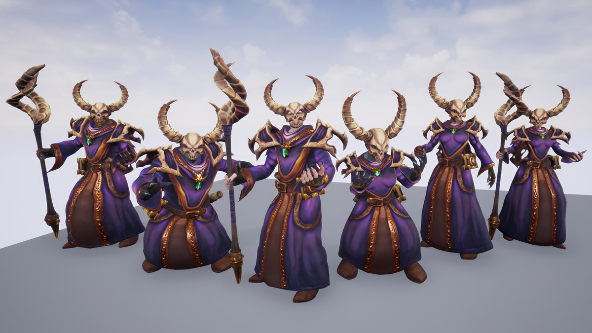 Stylized Fantasy Necromancer Outfit