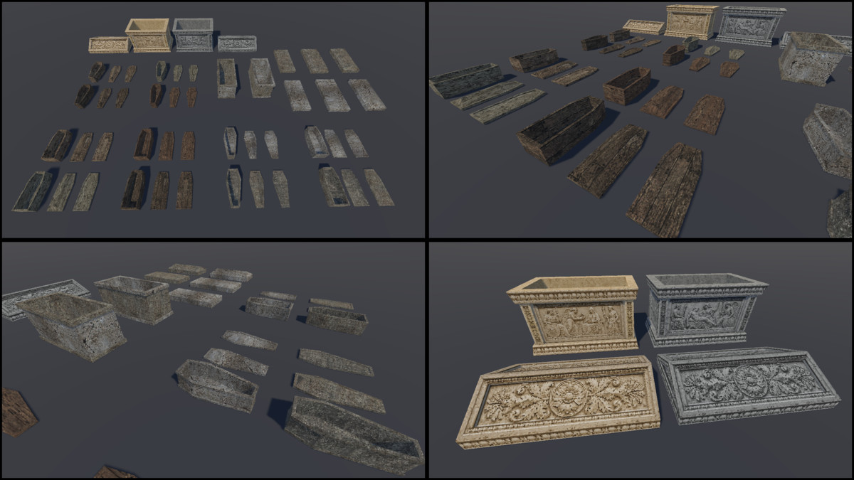 Catacombs - Retro Style Modular Environment Pack
