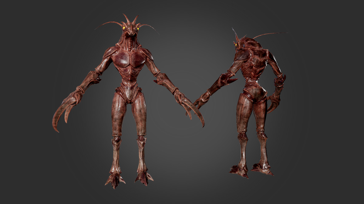 Shrimp monster character