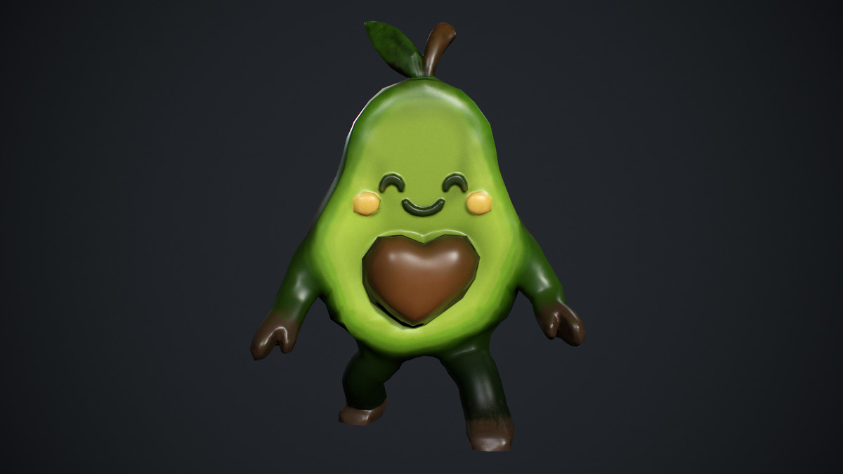 Avocado Low poly