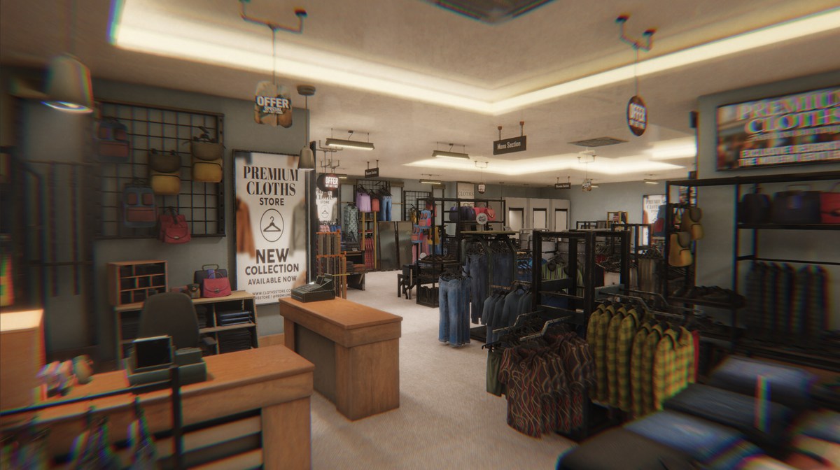 Clothing Store 3d Modular Environment Pack