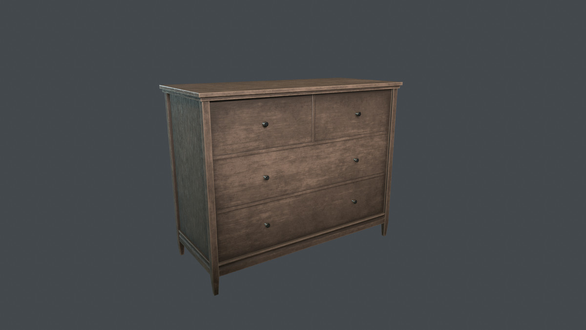 Wooden furniture pack. Realistic. PBR. 4K