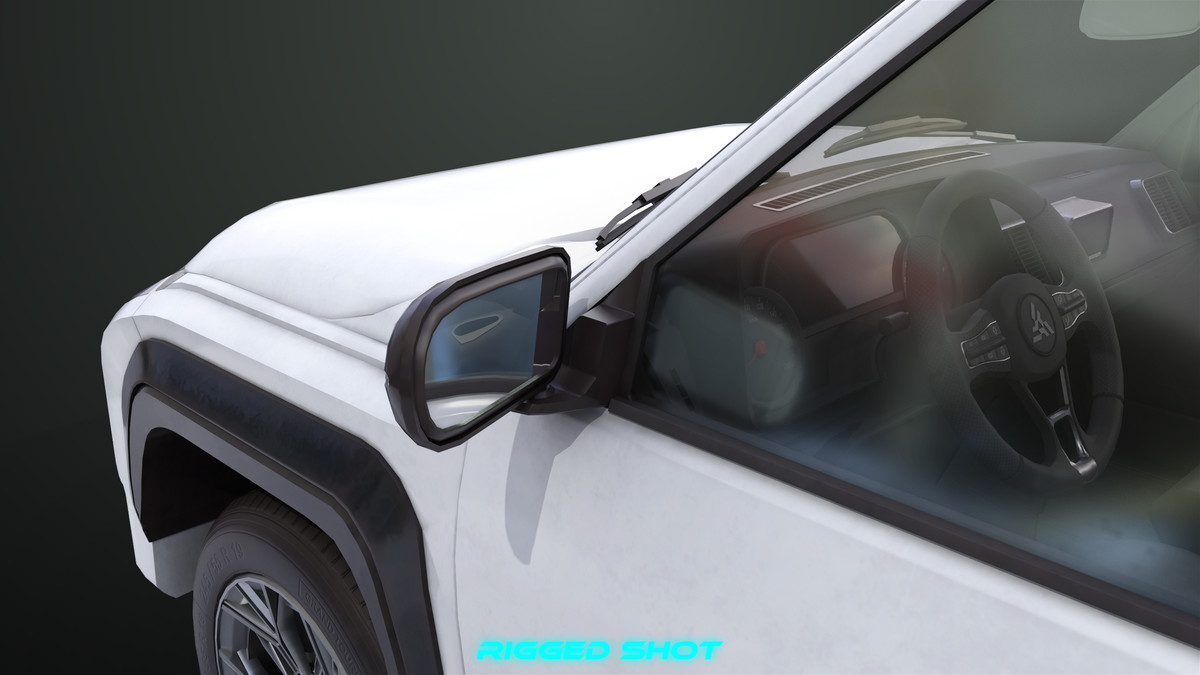 Pickup Truck01 Black and White URP HDRP Textures