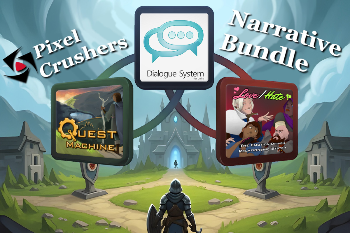 Pixel Crushers Narrative Bundle: Dialogue System, Quest Machine, Love/Hate