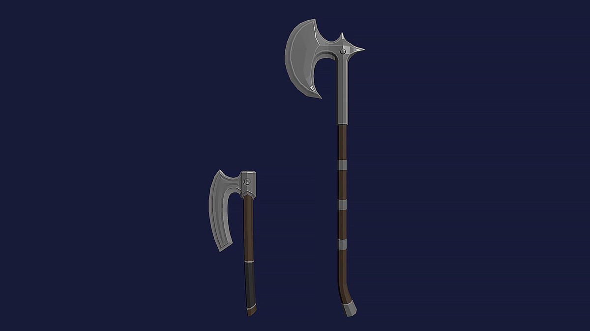 Low Poly Style Weapons Part 1