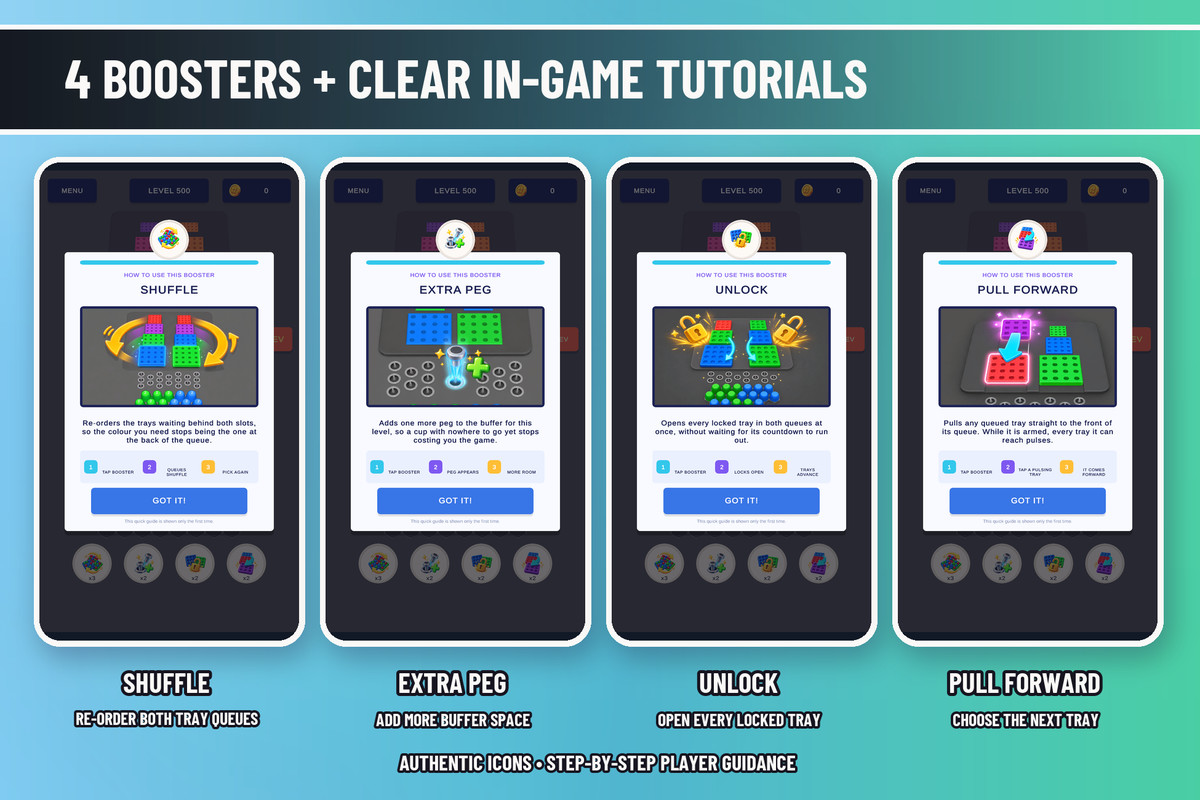 Cup Stack Jam | Sorting Puzzle Game Template + Level Editors + Ads