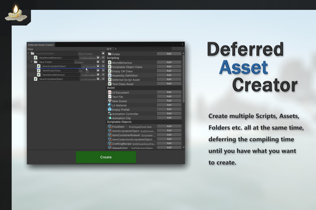 Deferred Asset Creator